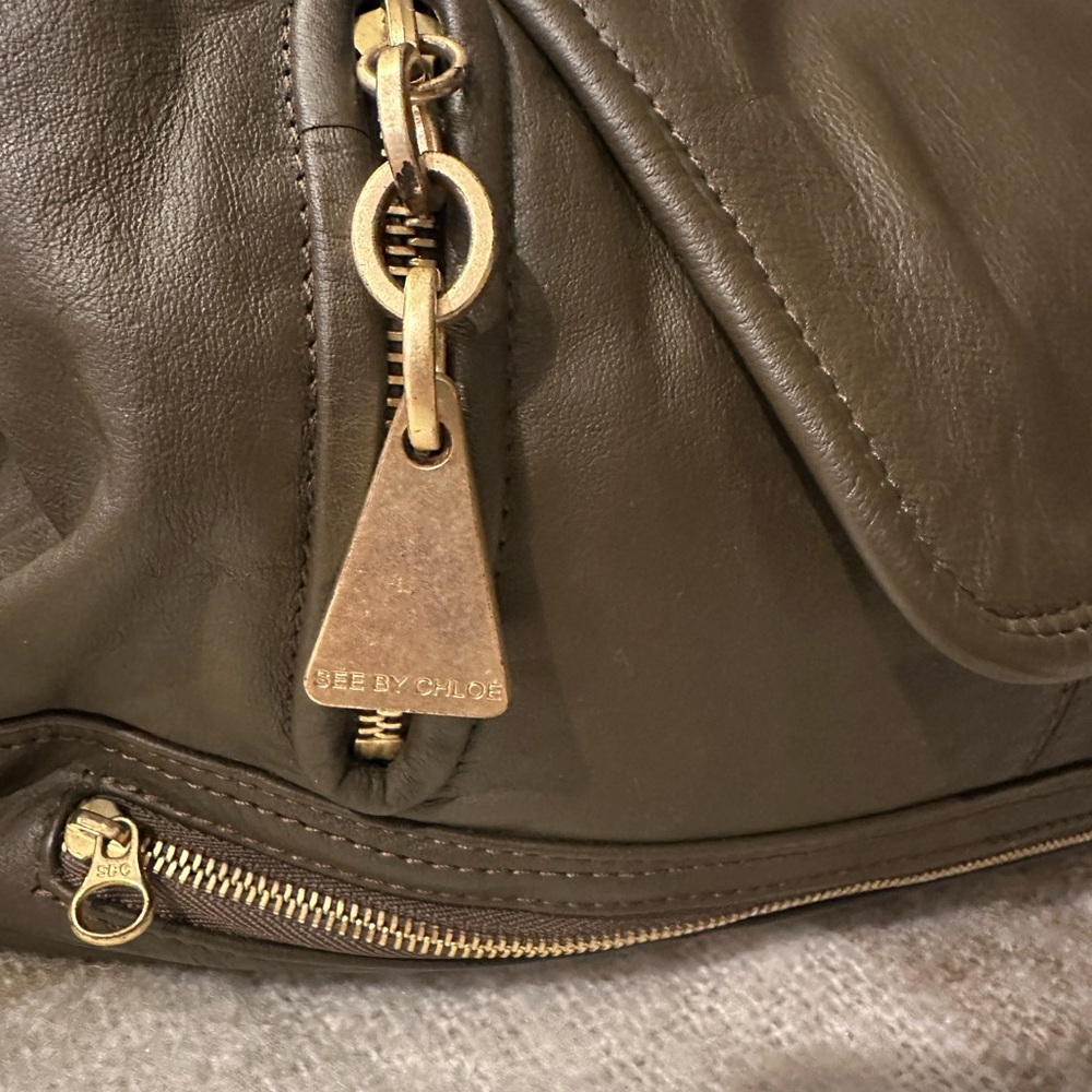 See By Chloe Dark Olive Crossbody Bag - Picture 8 of 10